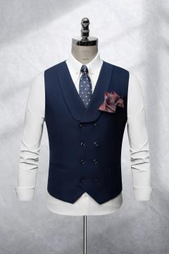 Bộ Suit Xanh Đen Kẻ Ô Mờ Modern Fit TGS370